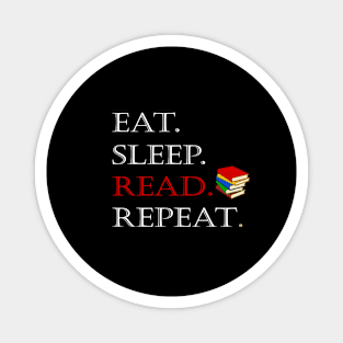 Eat sleep read repeat Magnet
